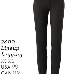 CAbi #3400 Black Line Up Legging Ponte Knit